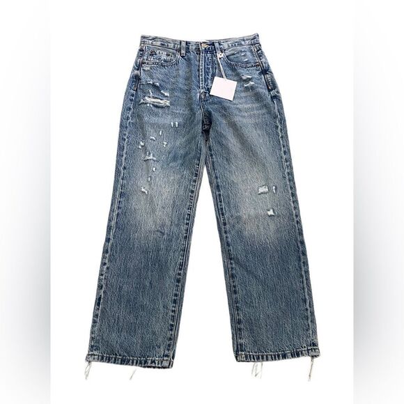 pistola Denim - NEW Pistola Cassie Crop Super High Rise Straight in University Wash Size: 26